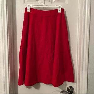 UNIQUE VINTAGE | Red A-Line Skirt Size 6/8 Medium